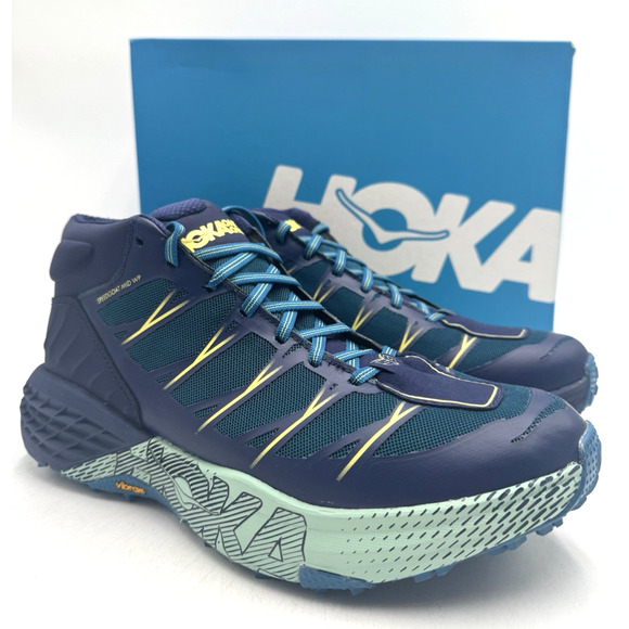 Hoka One SPEEDGOAT MID WP Women's NEW Athletic Shoe Blue Size 10 Medium (SMLB) - Picture 1 of 11
